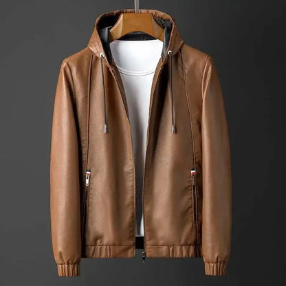 Maverick Hooded Leather Jacket