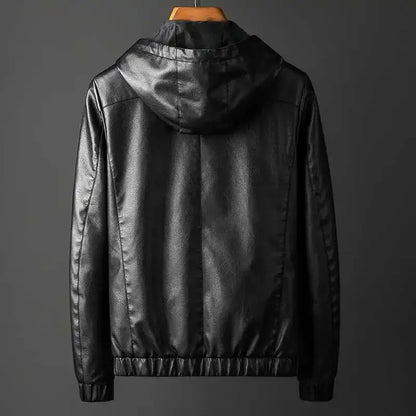 Maverick Hooded Leather Jacket